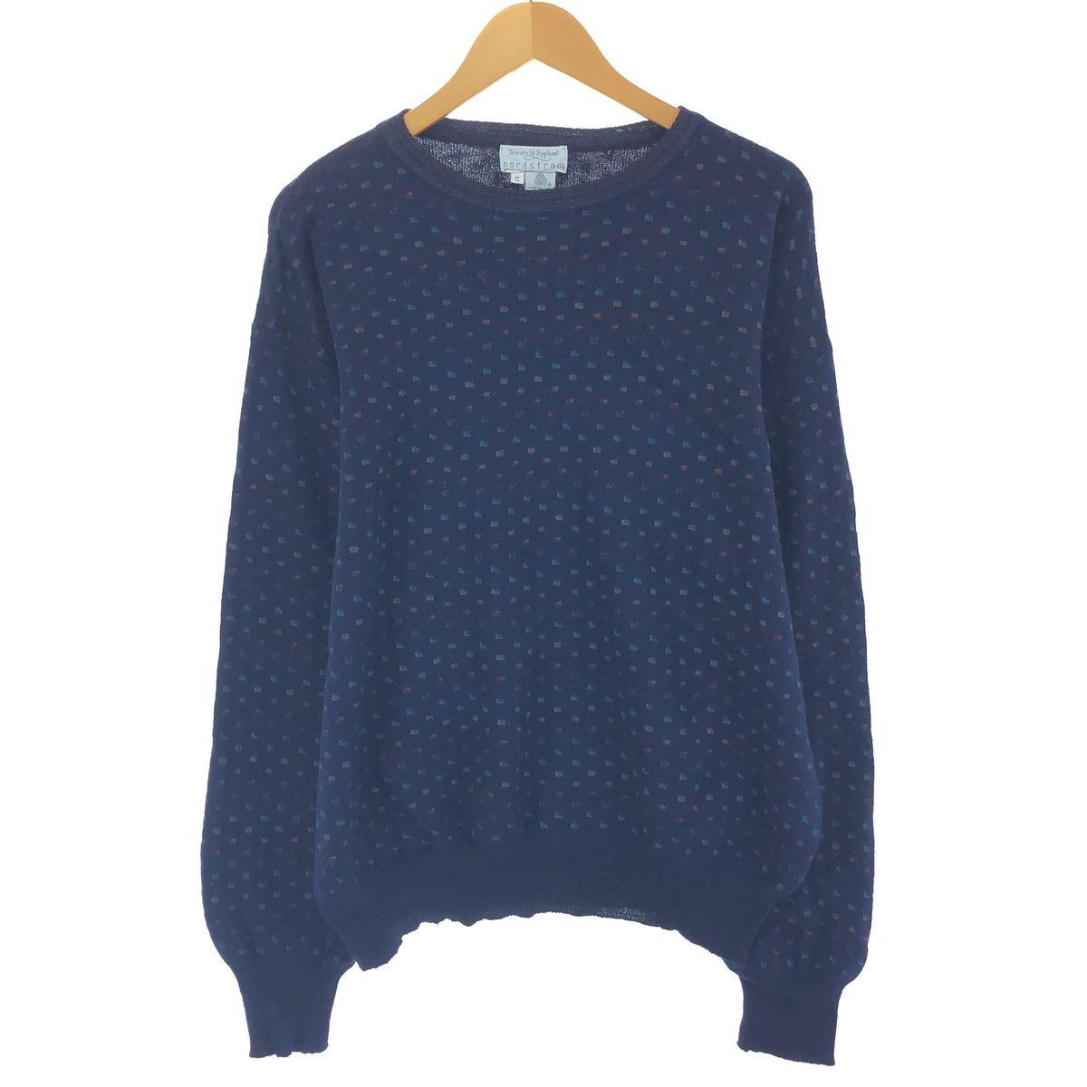 古着 tricots st raphael nordstrom 総柄 ウールニットセーター メンズXL相当/eaa493097