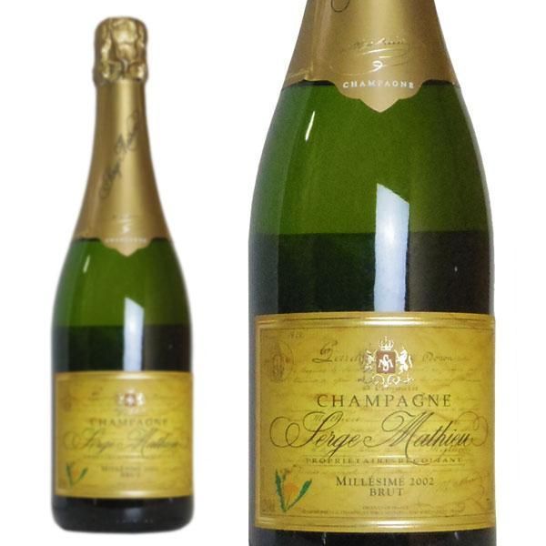 シャンパーニュ 6本セット セルジュ マチュー シャンパーニュ ブリュット ミレジメ 2002