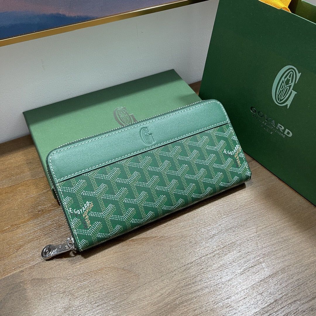 新品未使用】Goyard ゴヤール マティニョンGM長財布 ボルドー ジップ ファスナー長財布 財布 ウォレット グリーン - メルカリ