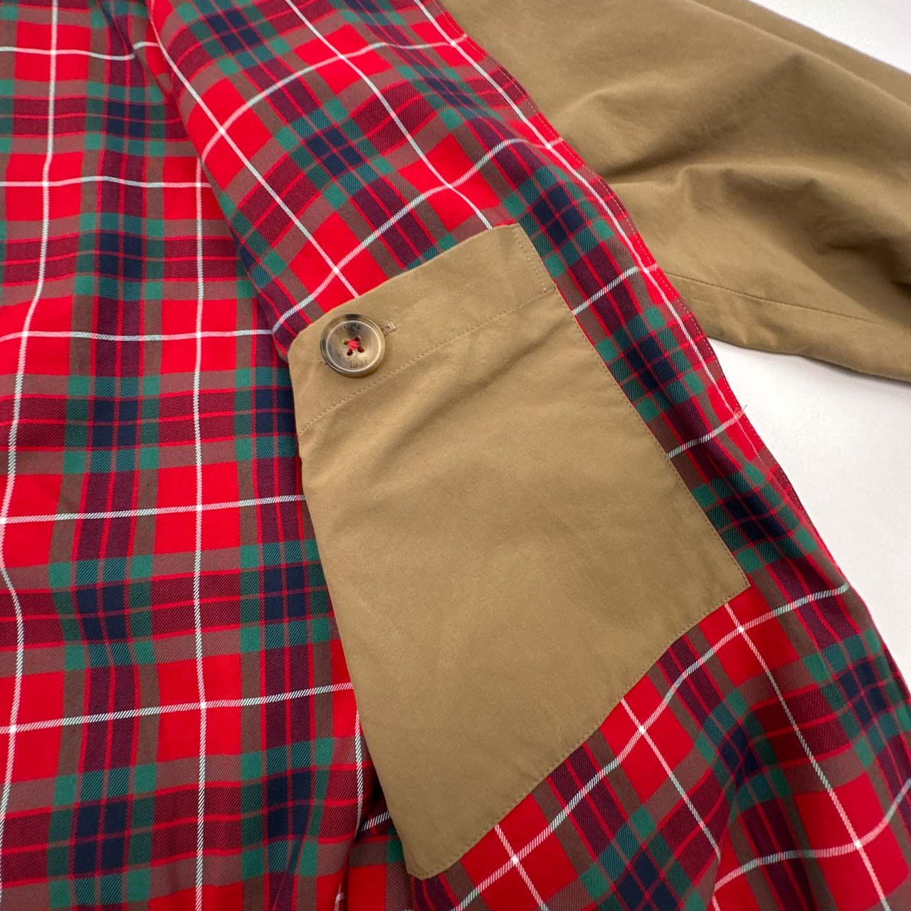 バラクータ G9 ハリントンジャケット タータンチェック ベージュ 32 英国製 美品 BARACUTA バラクータ G9 ハリントンジャケット 裏チェック サイズ