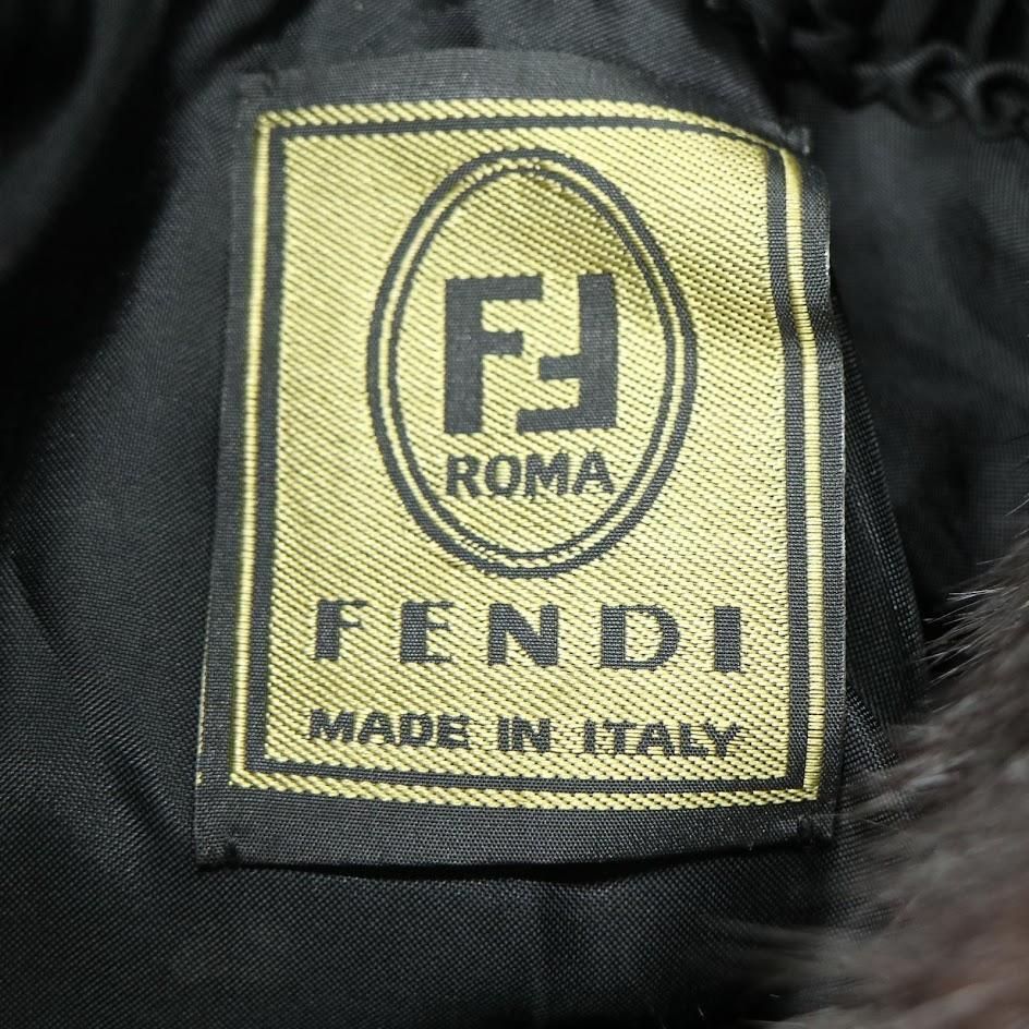 高級】FENDI フェンディ ファーコート 毛皮コート 13 XL相当 リアル