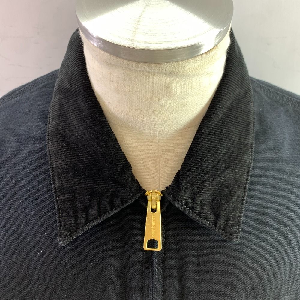 04w4928 カーハートWIP Carhartt WIP I027358 オリジナル デトロイトジャケット OG DETROIT JACKET ダックキャンバス カバーオール ジャケット 裏キルティング アウター Mサイズ ブラック 八王子店