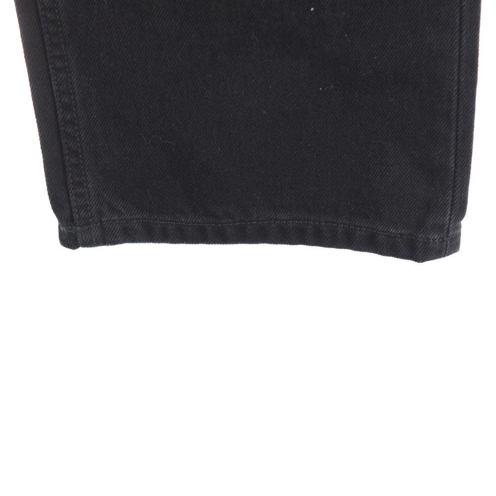 VETEMENTS ヴェトモン 20AW ニーパッチダメージ加工デニムパンツ インディゴブラック MAH20PA030 VETEMENTS (ヴェトモン) 20AW ニーパッチダメージ加工デニムパンツ