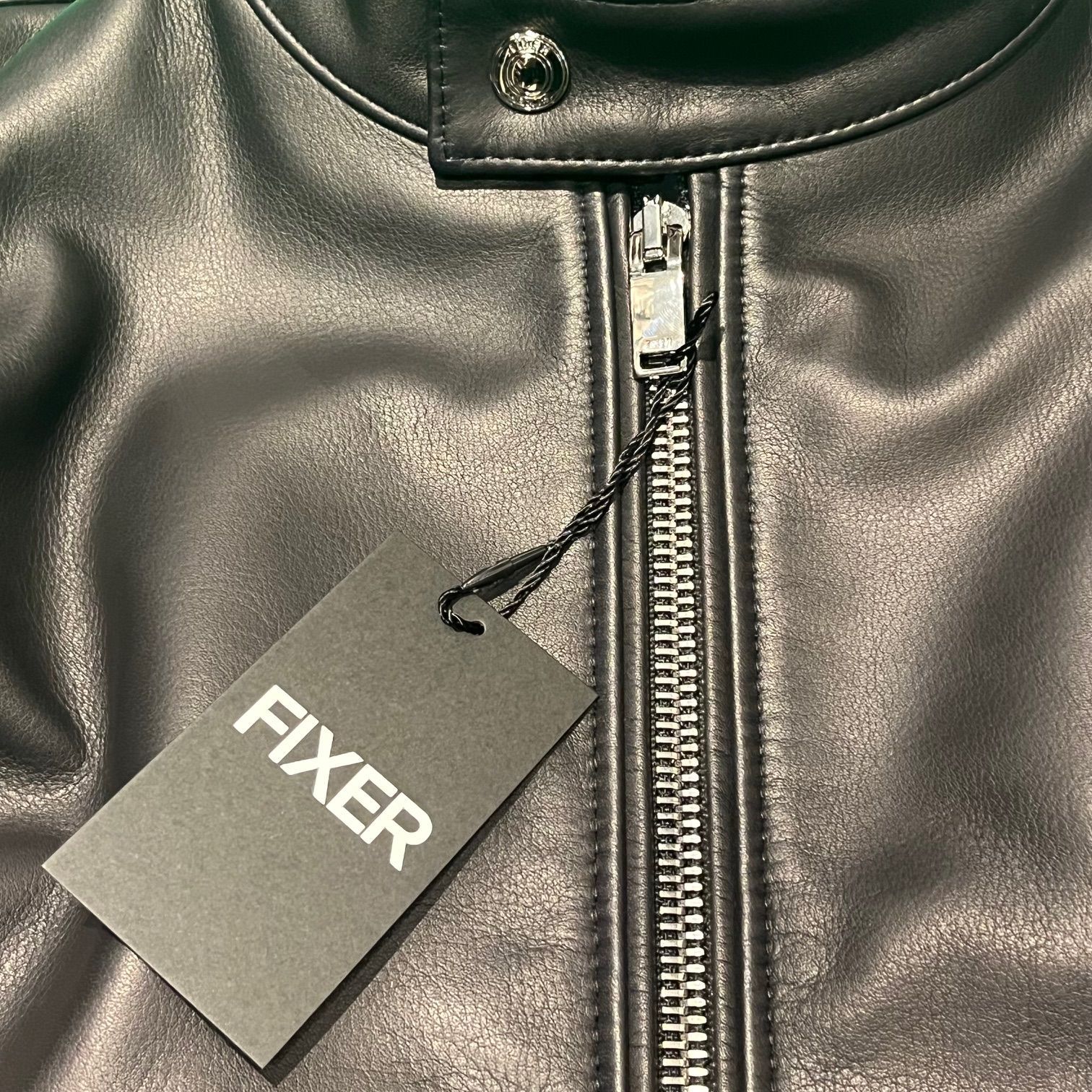 未使用品 FIXER F0 シングルライダース カウレザー レザージャケット 