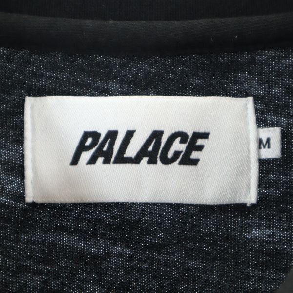 パレス スケートボーズ ロゴプリント 長袖 ポロシャツ M 黒 PALACE