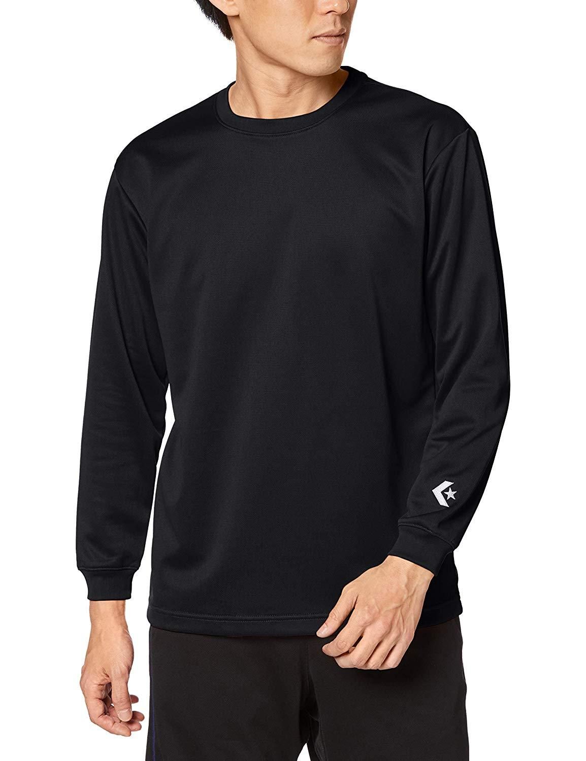 【新品・4営業日で発送】コンバース 9F_ロングスリーブTシャツ (CB291324L) 色 : ブラック サイズ : SS 