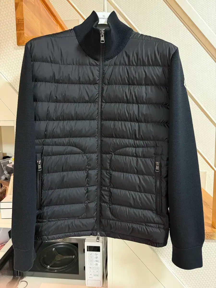 MONCLER / ニット×ナイロン ダウンカーディガン　ブラックXL MONCLER / ニット×ナイロン ダウンカーディガン ブラックXL CARDIGAN