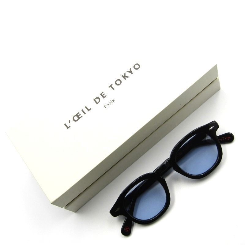 ボスリントン ウェリントン サングラス ブラックフレーム スモーク