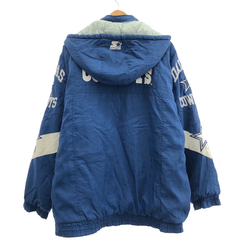STARTER ナイロンブルゾン サイズL ブルー NFL COWBOYS 91
