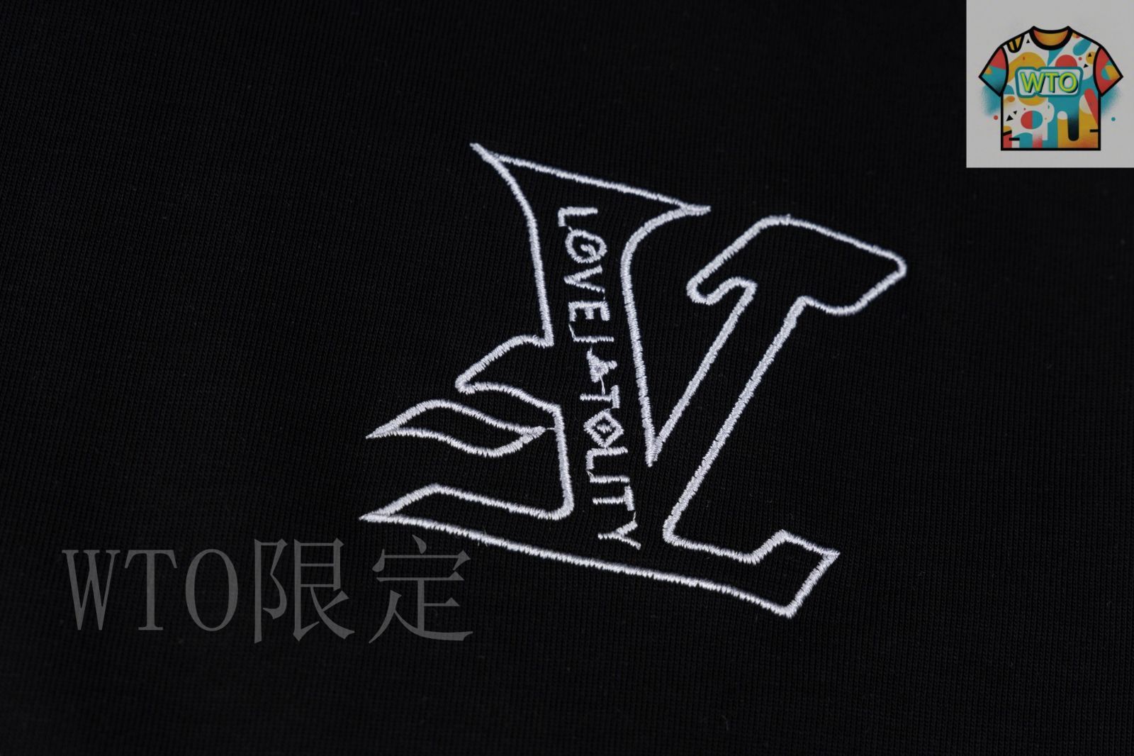 【刺繍が上品で魅力的♪】ルイヴィトン★Tシャツ 今日特価】Louis Vuitton/LV ルイヴィトン 25SS 刺繍ロゴ T