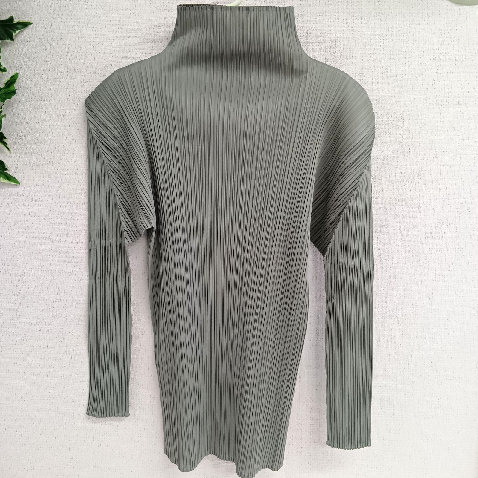 PLEATS PLEASE グレー プリーツデザイン プリーツプリーズPLEATS PLEASE コットンポリ変形スカート