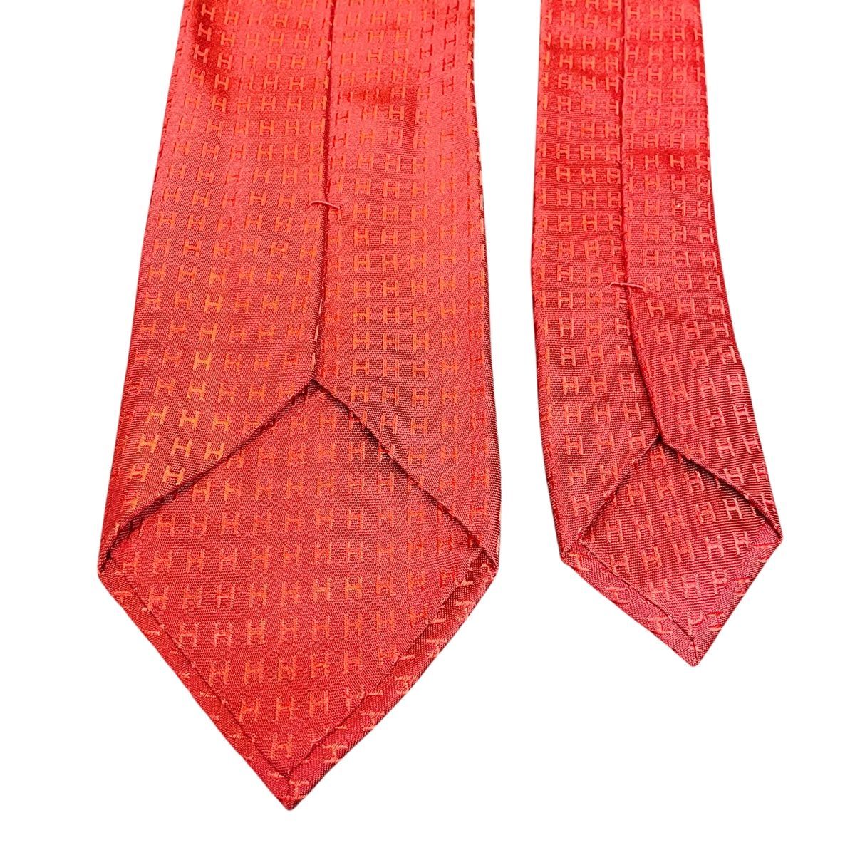 中古】 HERMES エルメス ネクタイ H織りタイ 〈ファソネ〉7cm H