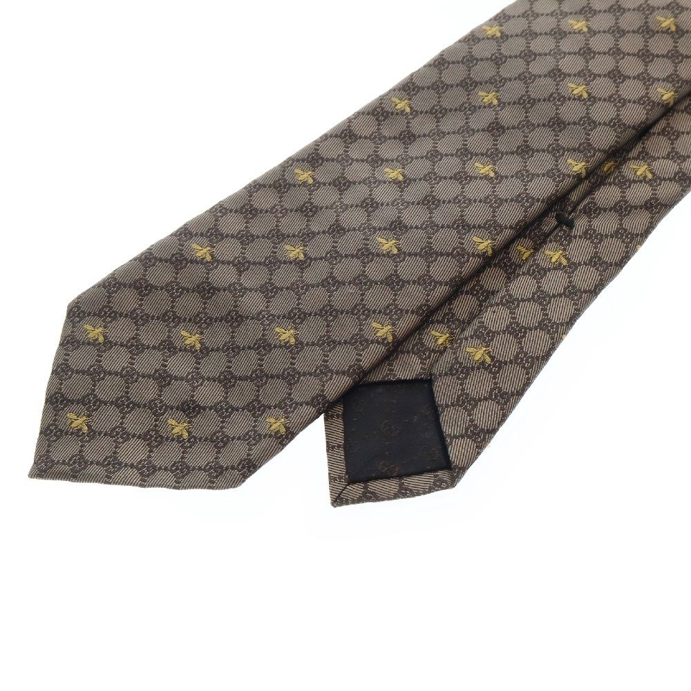 GUCCI (グッチ) GG Bee Silk Tie 545078 4E002 GGビー シルク ネクタイ