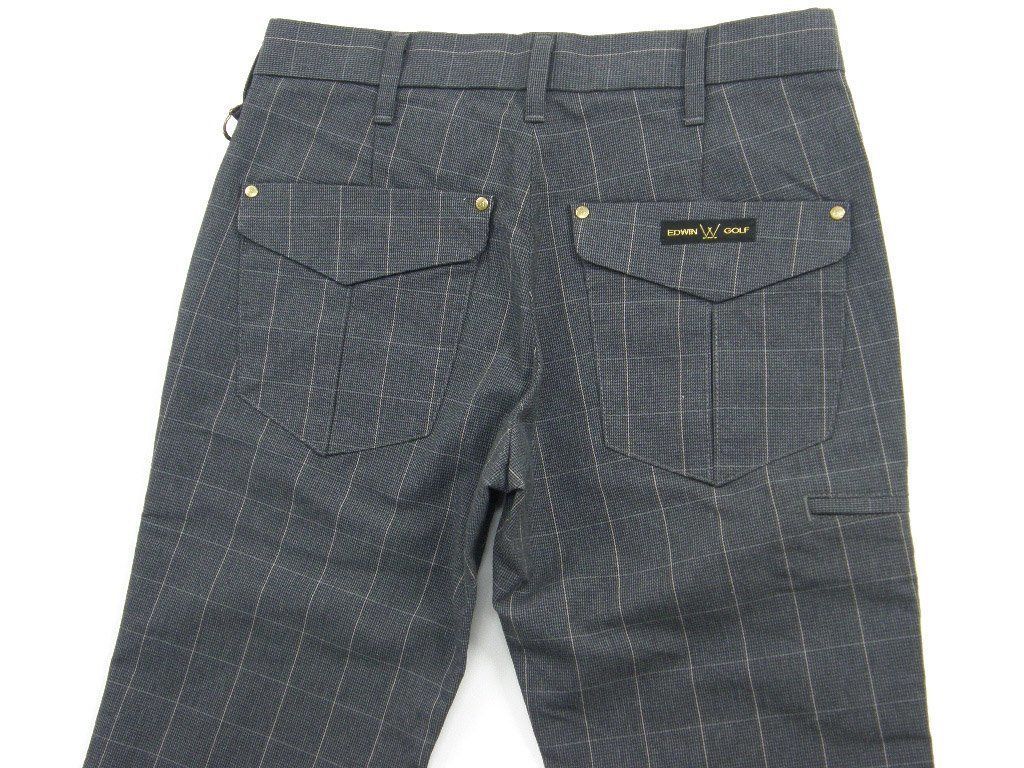 グローバル送料無料。 EDWIN GOLF エドウィンゴルフ ストレッチ パンツ チェック柄 ゴルフウェア ゴルフパンツ エドウィン ゴルフ ｜ オールシーズン 【特価セール・SALE】