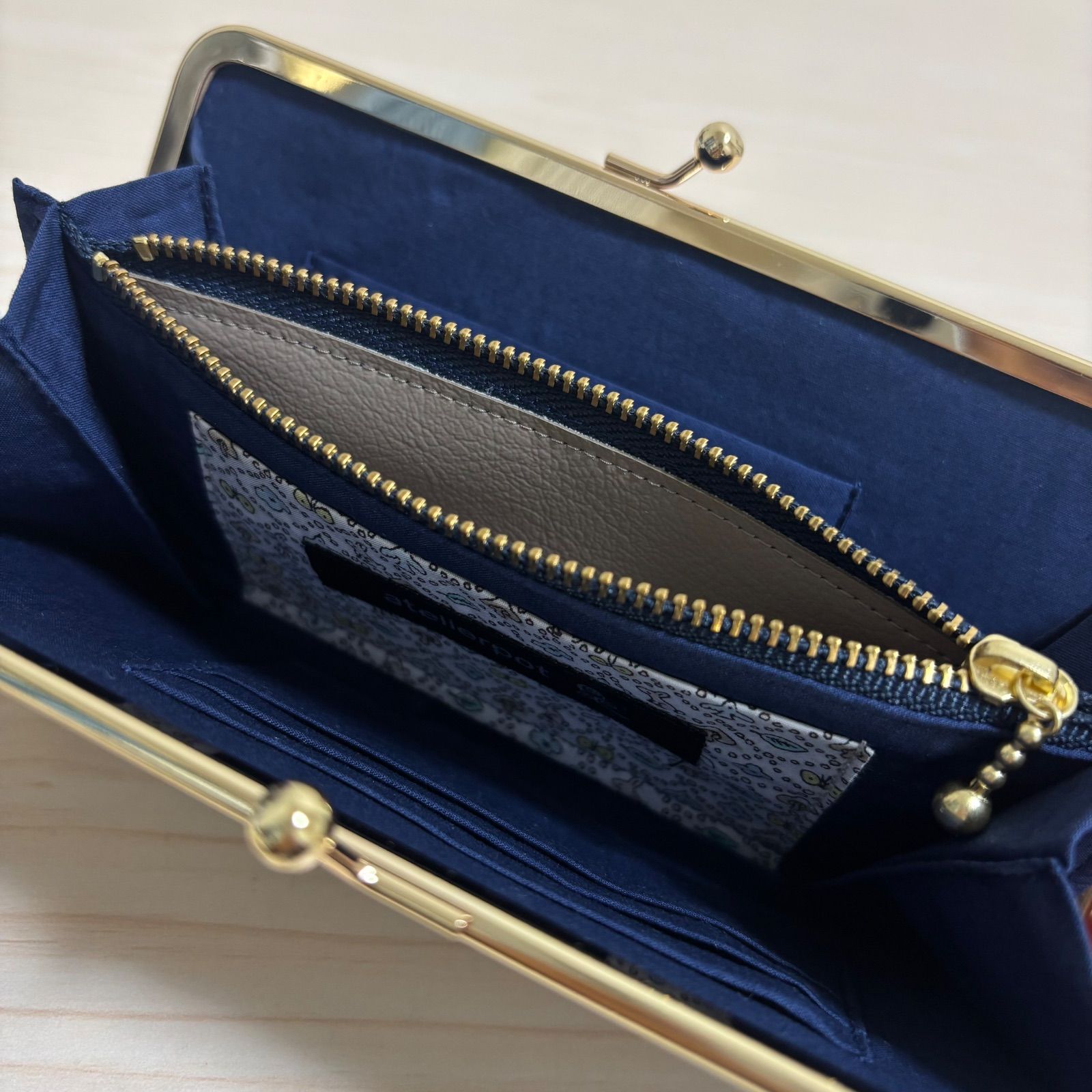 1130【専用】ミナペルホネン＊tambourine＊親子がま口財布 受注製作】ミナペルホネン タンバリン 親子がま口財布 | patapata.