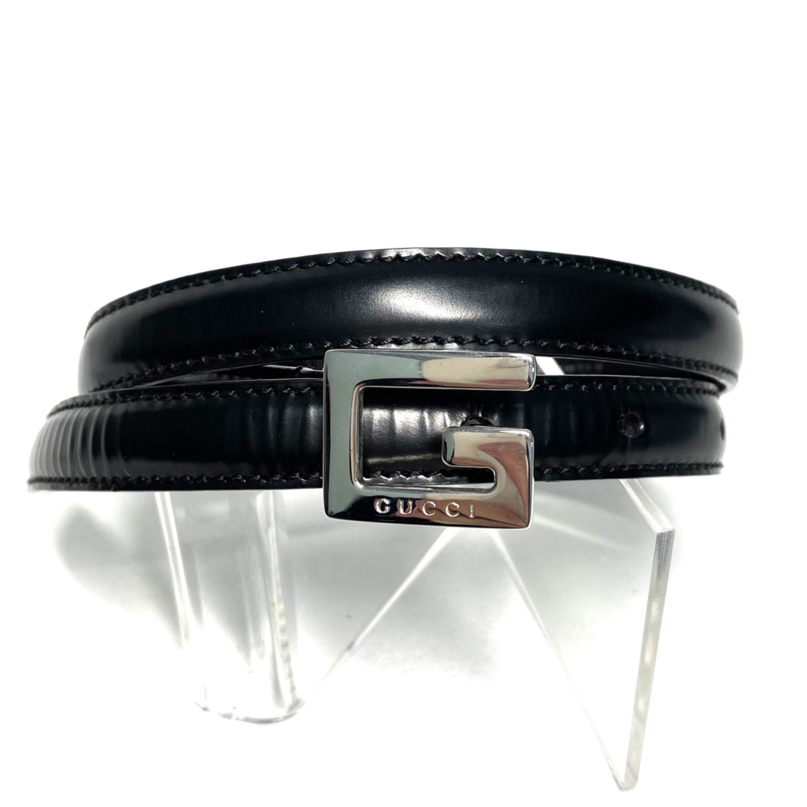 GUCCI グッチ ベルト レザー 037.904.0969 65.26 ブラック