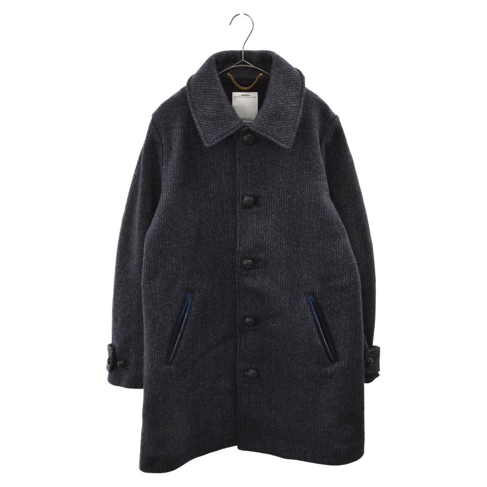 VISVIM (ヴィスヴィム) 15AW HERGE COAT エルジェボタンフライステンカラーコート 0115205013020 ネイビー