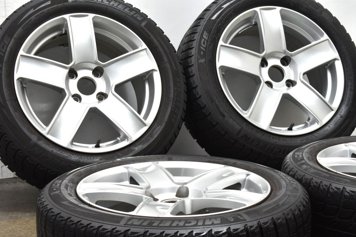 【プジョー シトロエン専用設計】AGA 16in 7J +32 PCD108 ミシュラン X-ICE 205/55R16 ホイールのみ可 C3 DS3 2008 即納可能 送料無料