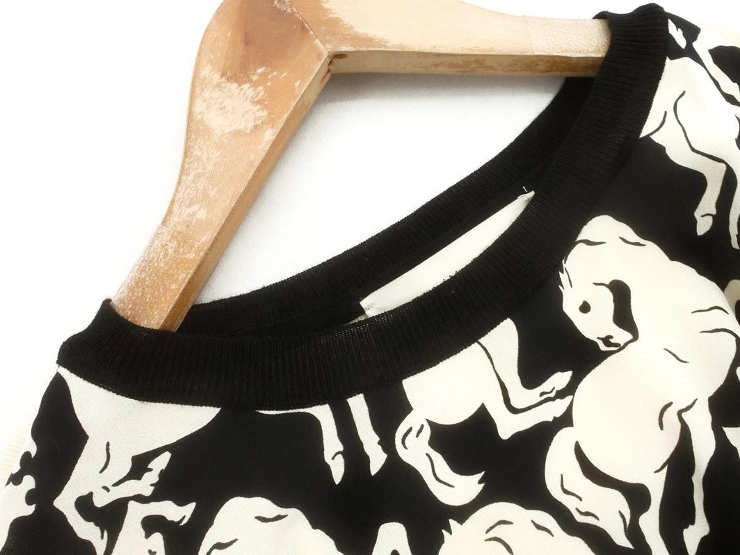 ホース柄 シルク