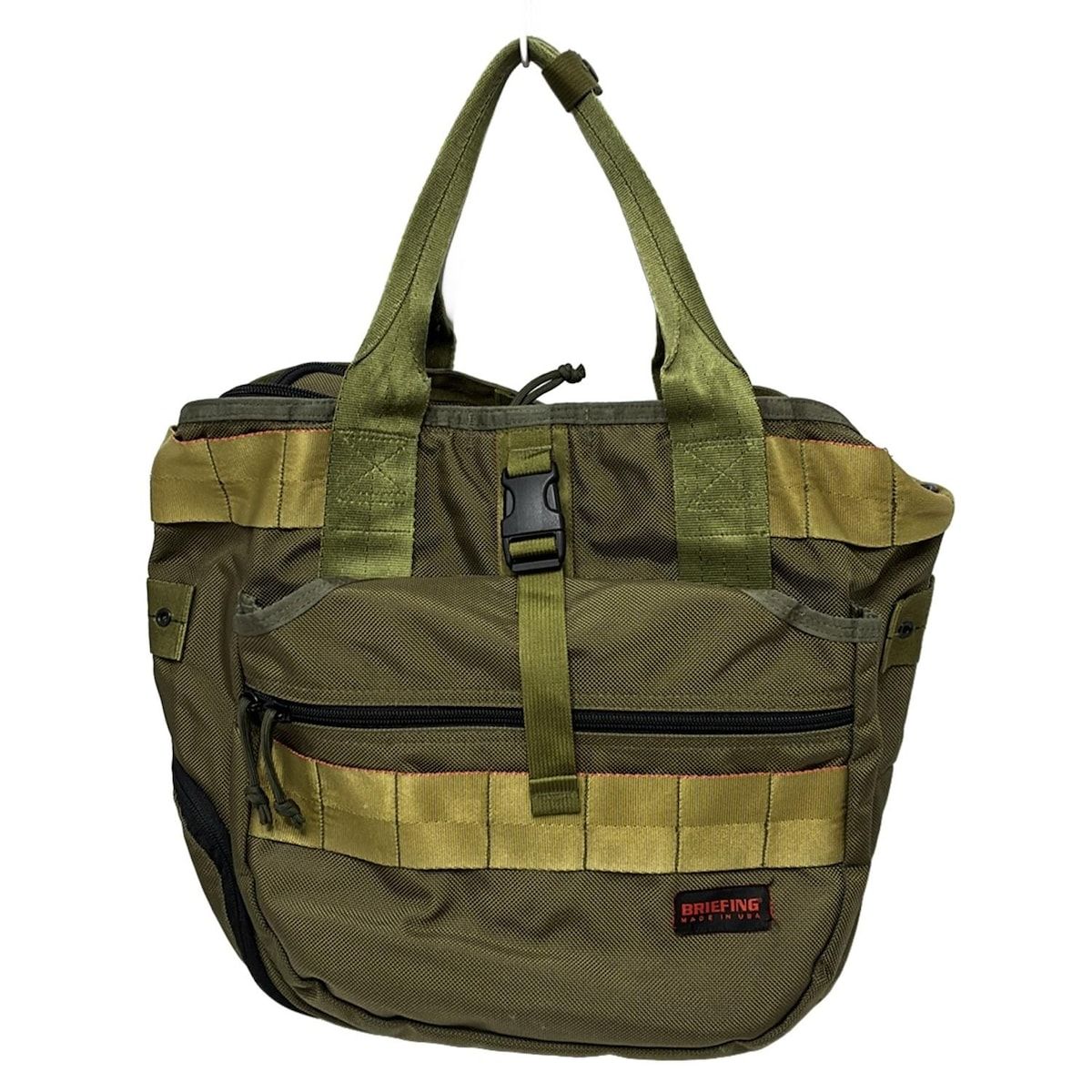 BRIEFING USA製 ボストンバッグ 美品 ミリタリー カーキ BRIEFING(ブリーフィング) ボストンバッグ - カーキ 本体ロック