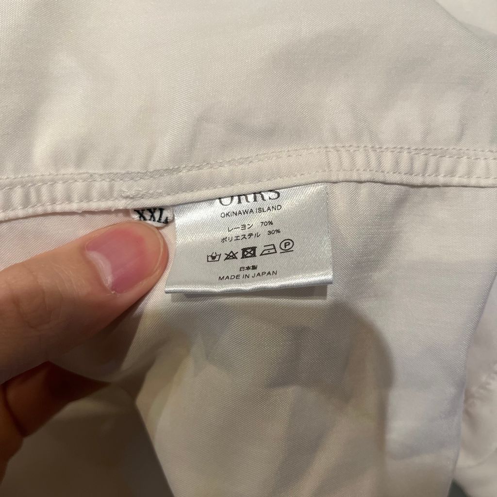ORRS オールズ オープンカラーシャツ ホワイト size:XXL【代官山A06