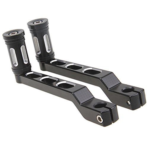 新品 HANSWD for ハーレーオートバイ バックステップ CNC 変速シフターレバーペダル(黒)