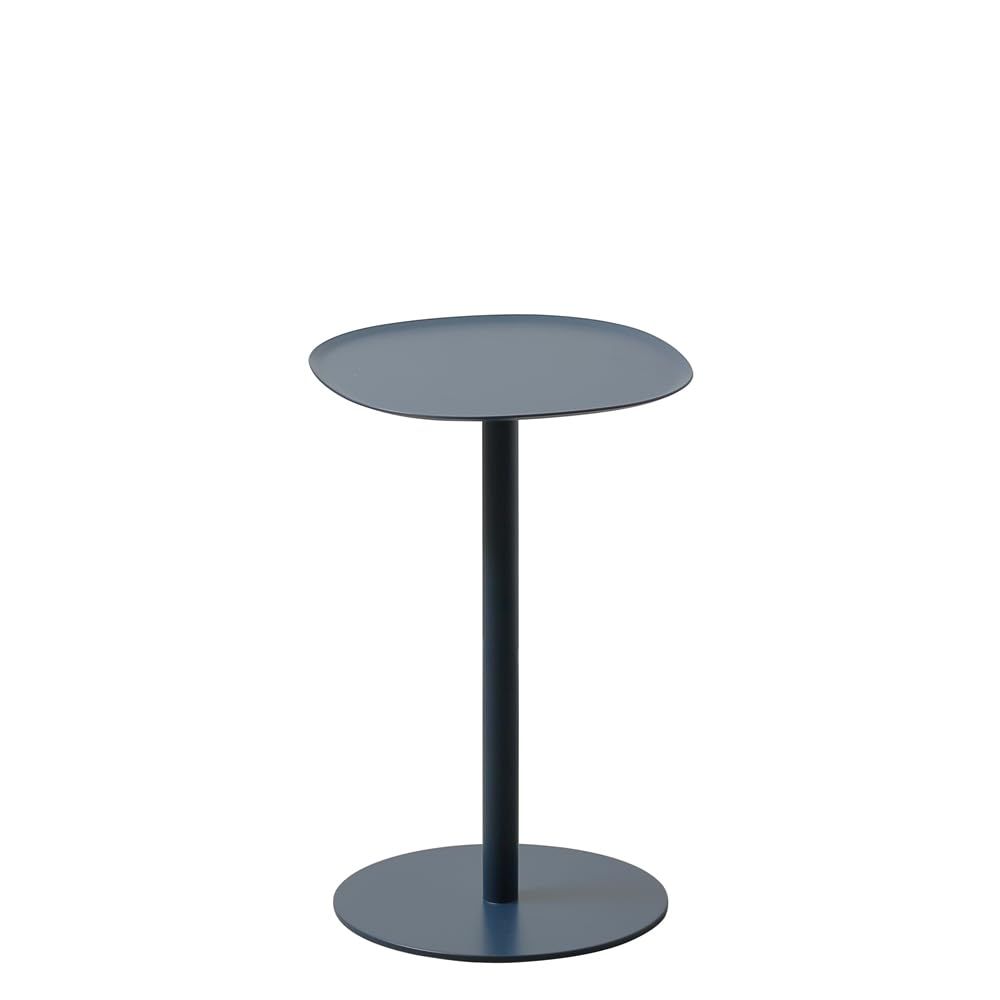ideaco イデアコ サイドテーブル 角丸 フチあり W23?D23?H35cm 組立不要 side table 23 H350 navy