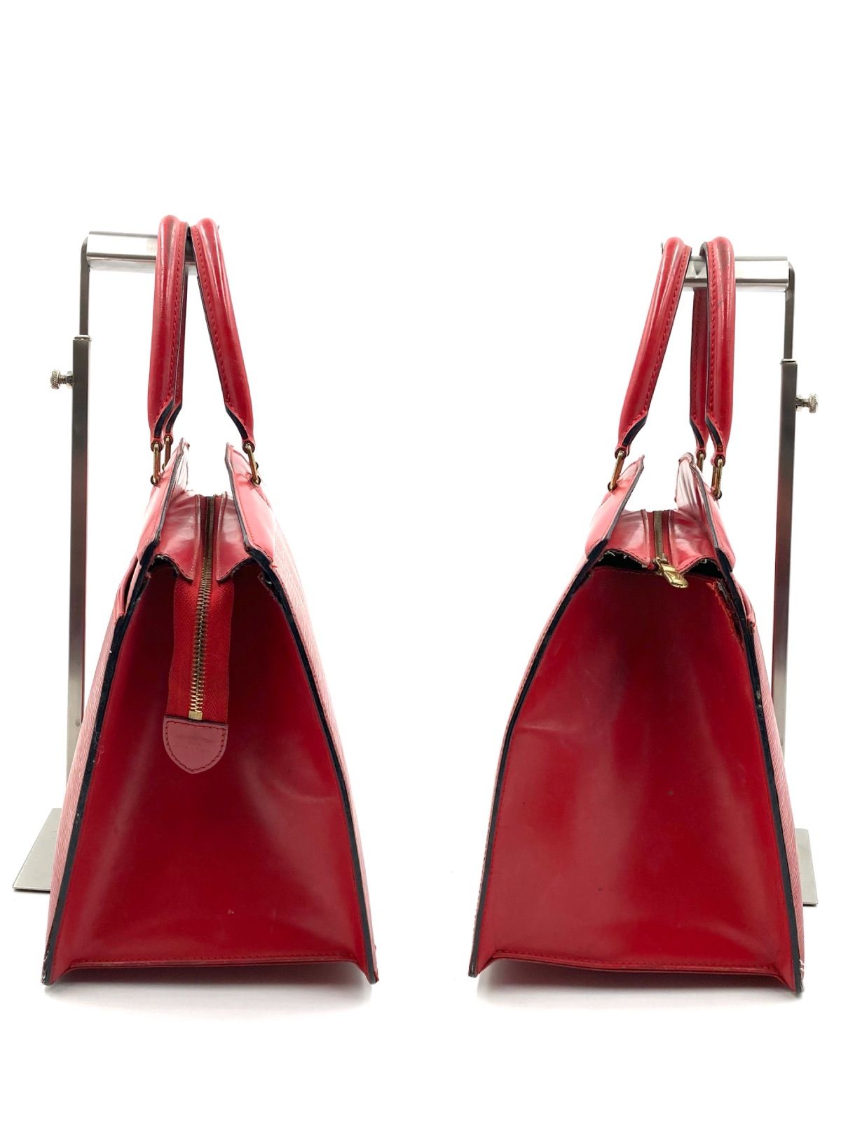 ルイヴィトンエピリヴィエラレザー レッド ビジネスバッグハンドバッグ □鑑定済み□LOUIS VUITTON ルイヴィトン エピ カスティリアン
