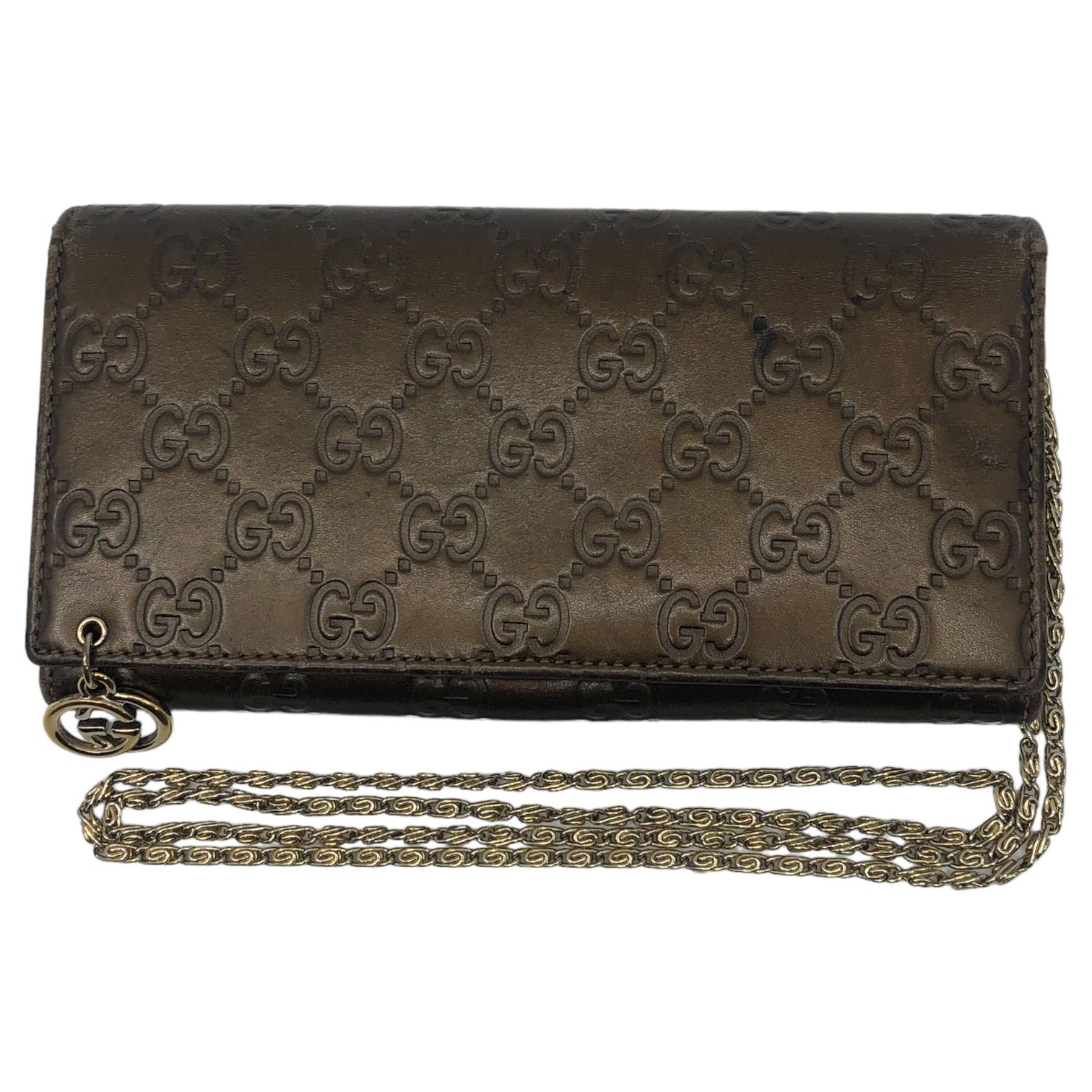 GUCCI(グッチ) 2WAY GGインプリメ ウォレット チェーンウォレット 長 