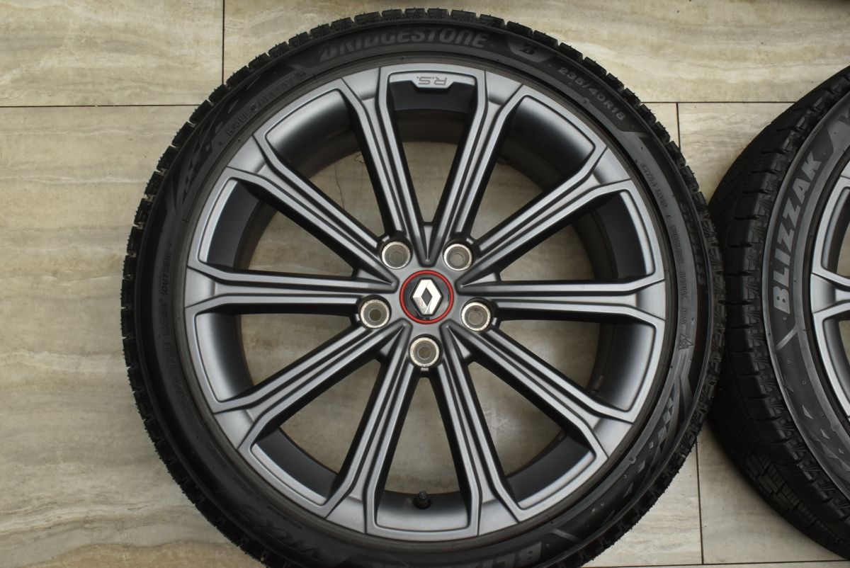 美品 バリ溝】ルノー メガーヌ RS 純正 18in 8J +48 PCD114.3