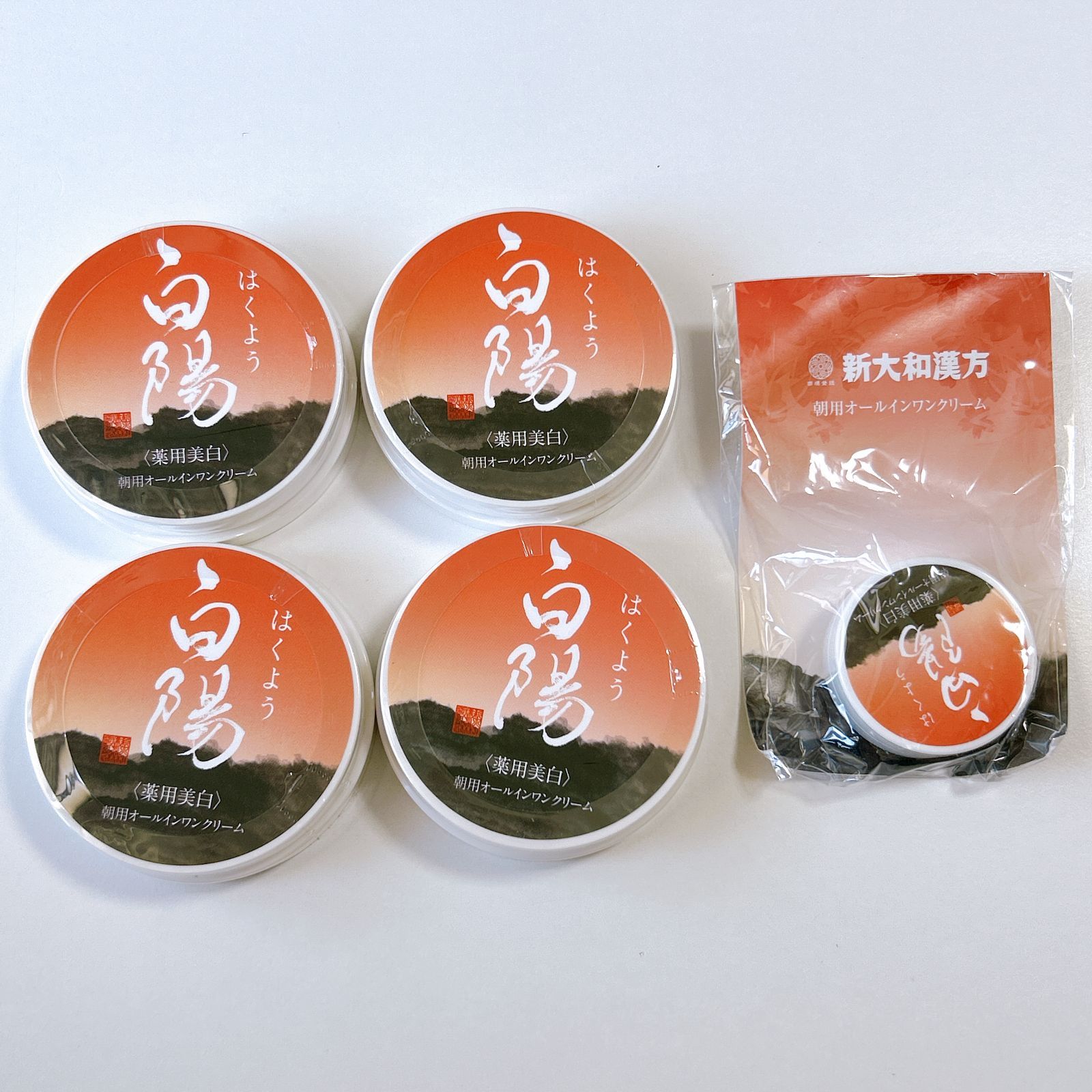 白陽 朝用オールインワンクリーム40g 4個セット Amazon