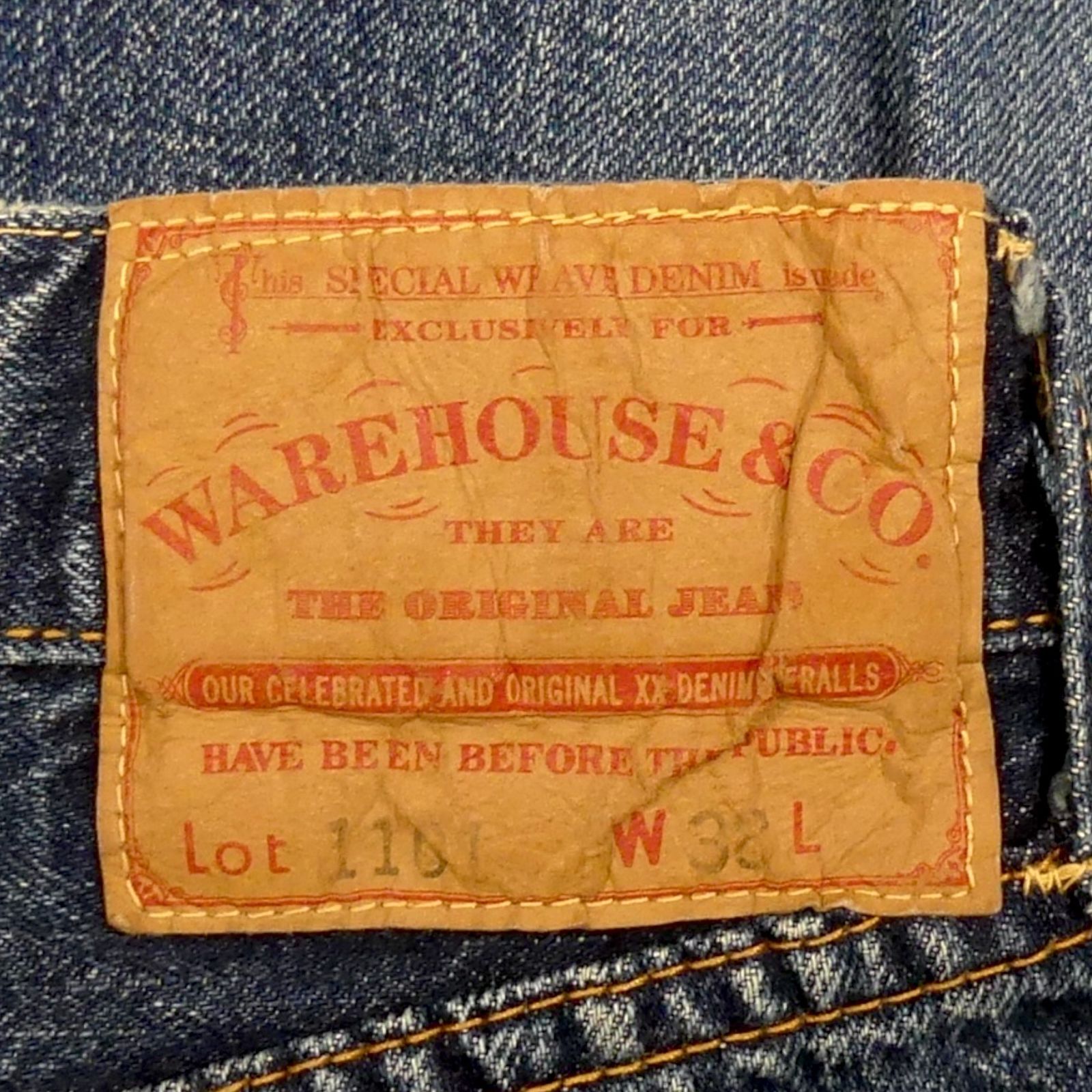 WAREHOUSE ウエアハウス デニム W38 ジーンズ Lot1101 セルビッジ 日本