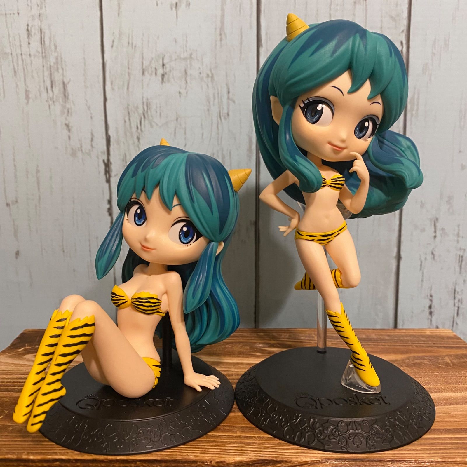 【比較】うる星やつら Qposket LUM Ⅱ ラムⅡ 未開封 ラムちゃん フィギュア アナザーカラーver. コレクション 置物 ホビー 人形 W6395☆ うる星やつら