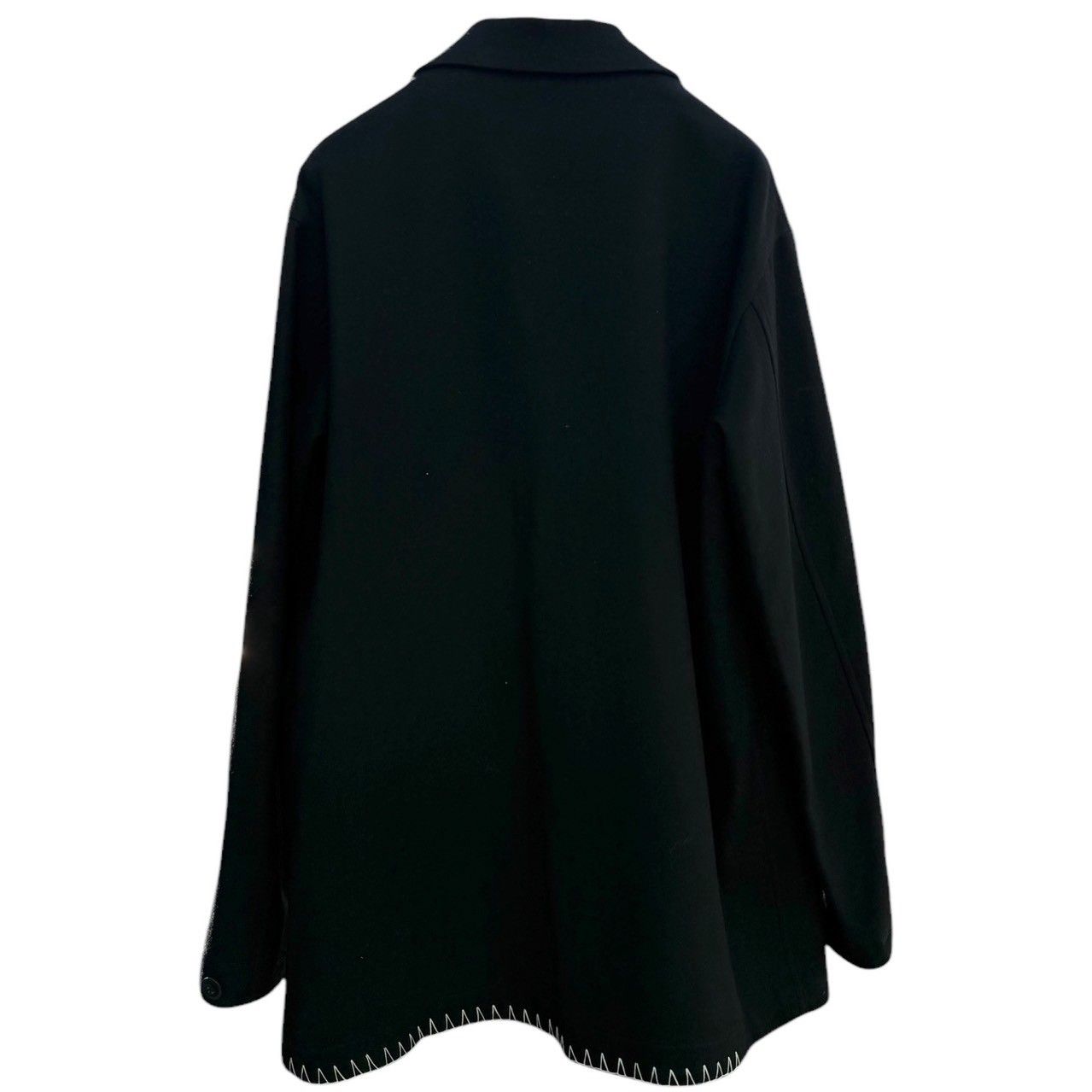 Y's ワイズ 24AW W/ FLANNEL HAND STITCHED LEFT FACING SHIRT JACKET