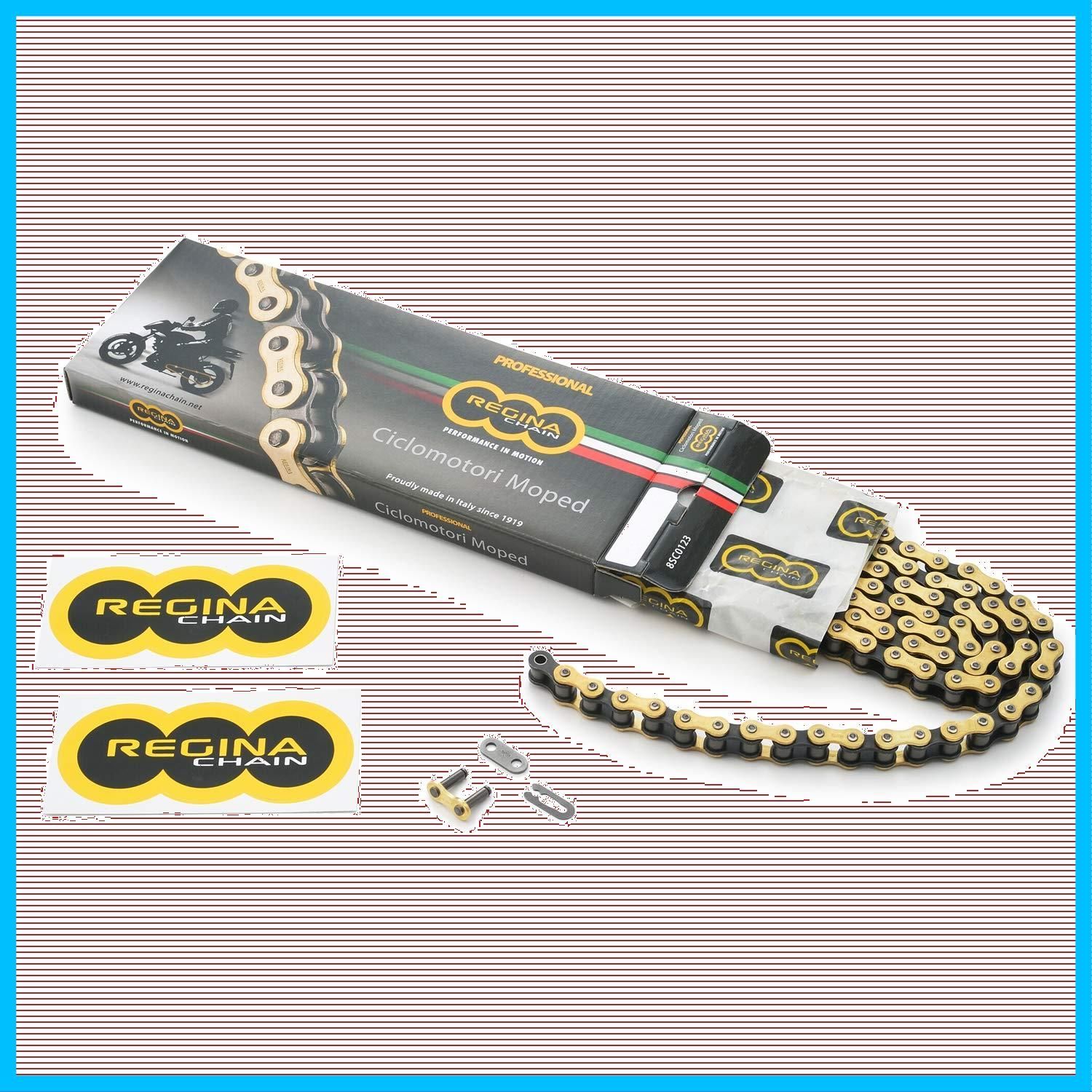 REGINA(レジーナ) 【 限定】 デイトナ バイク用 ゴールドチェーン クリップジョイント付属 420-104リンク クロスカブ50、エイプ100、ハンターカブなど  14976 - メルカリ