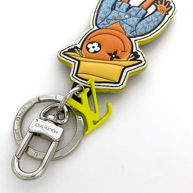 ルイ ヴィトン チャーム ポルトクレ LV スケアクロウ オレンジ