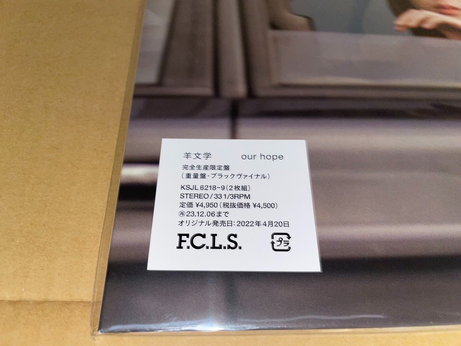 アンコールプレス】羊文学 our hope＜完全生産限定盤＞【ブラック