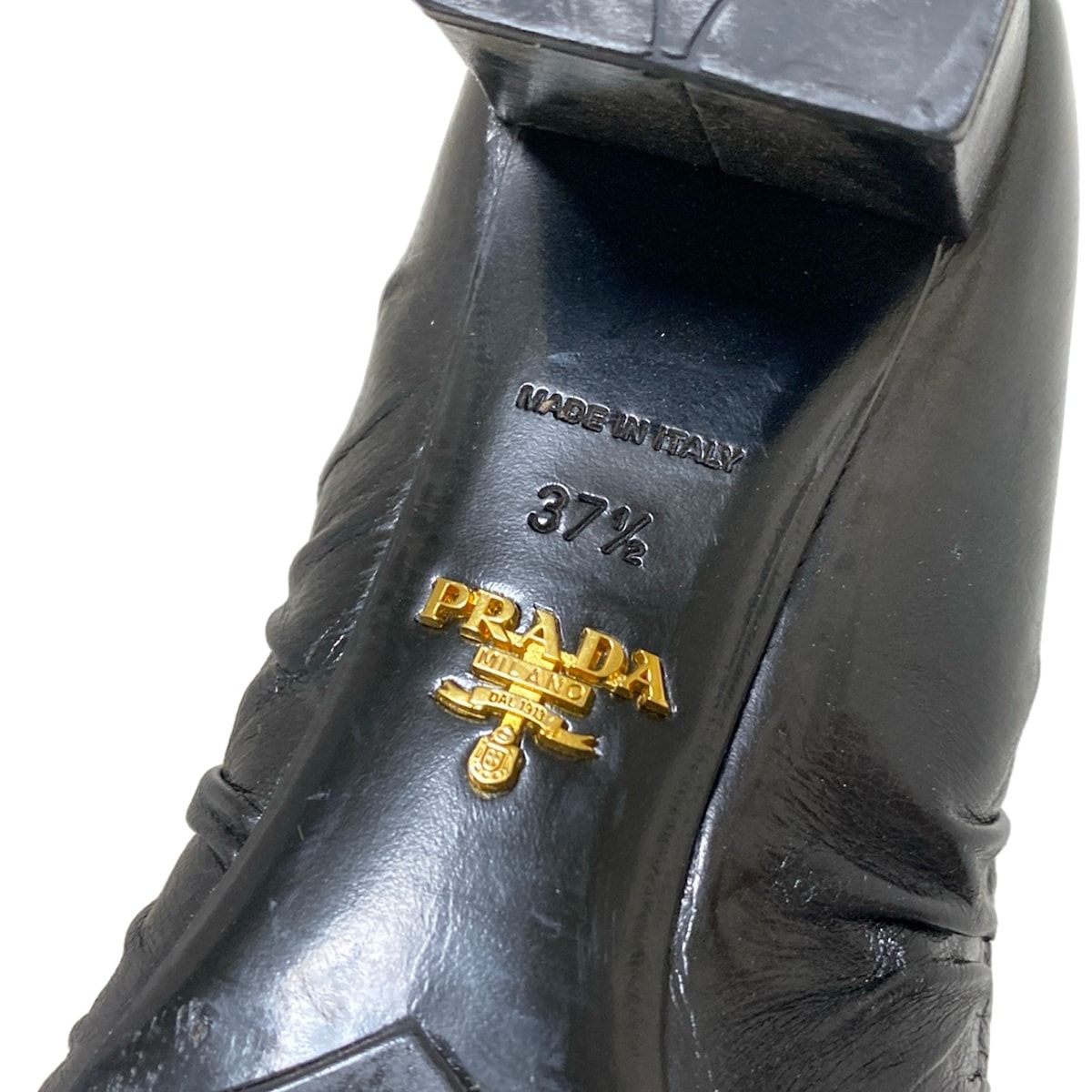 プラダ　パーティーパンプス　37 1/2 PRADA(プラダ) パンプス 37 1/2 レディース - 黒 リボン レザー