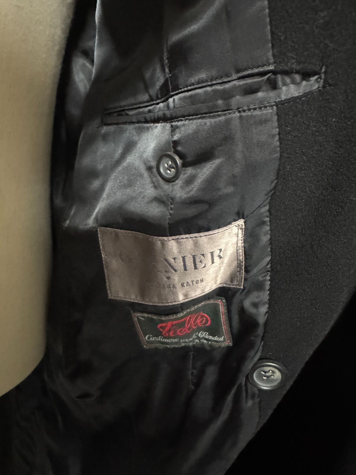 80s Garnier ガルニエ エドワーディアン チェスターコート 80s Garnier ガルニエ エドワーディアン チェスターコート ブラック 黒