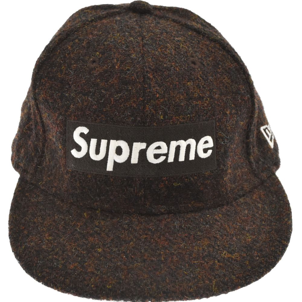 SUPREME (シュプリーム) 09AW Harris Tweed Box Logo New Era Cap ハリスツィードニューエラボックスロゴ ベースボールキャップ ブラウン - メルカリ