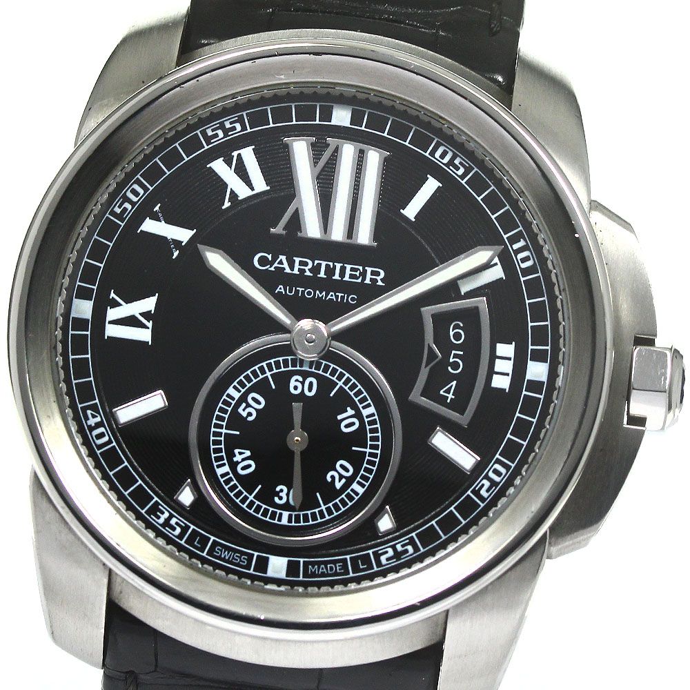 カルティエ CARTIER W7100041 カリブルドゥカルティエ デイト スモールセコンド 自動巻き メンズ_781012 - メルカリ