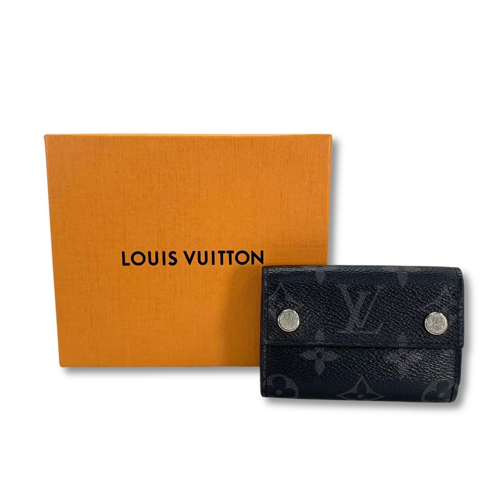 LOUIS VUITTON ルイヴィトン ディスカバリーコンパクト 三つ折り財布 モノグラム エクリプス M67630