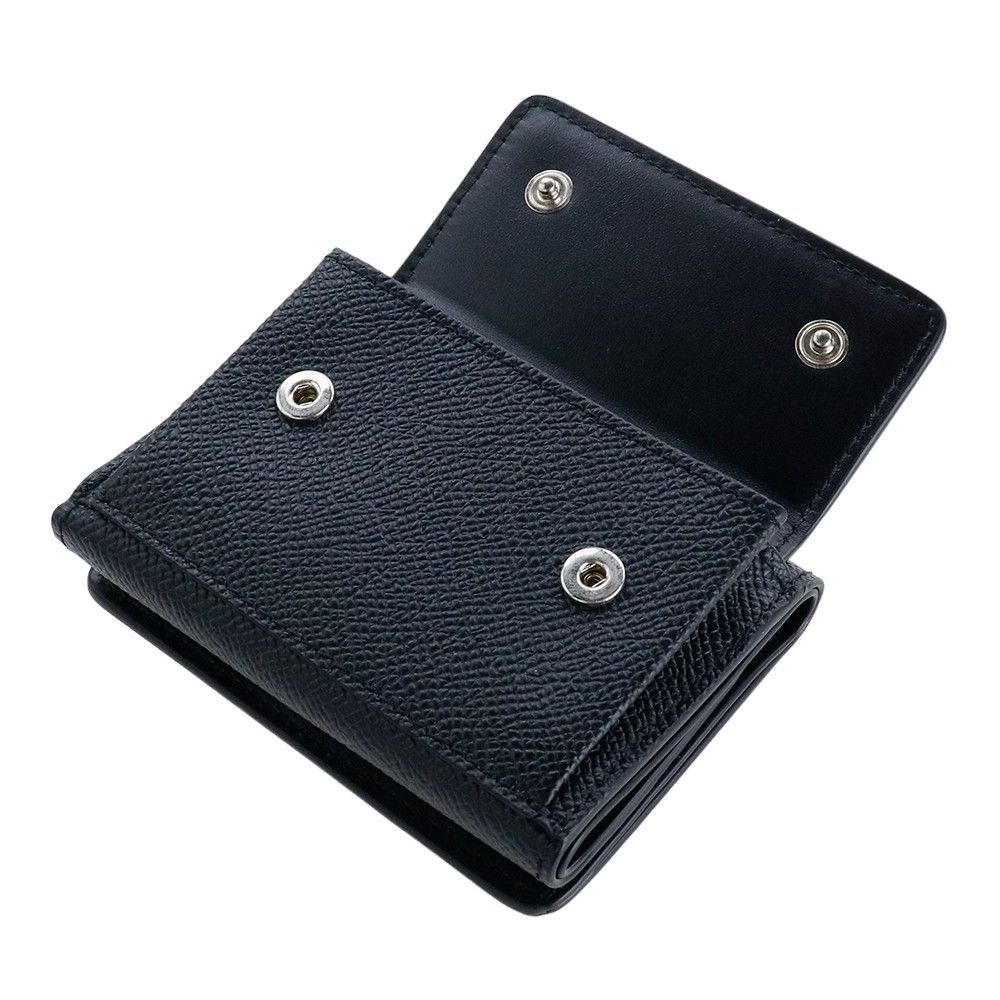 メゾンマルジェラ 財布 三つ折り Maison Margiela SA2UI0005 P4745 T8013 BLACK ブラック 4ステッチ レザー 本革 4STITCH TRI-FOLD WALLET コンパクトウォレット