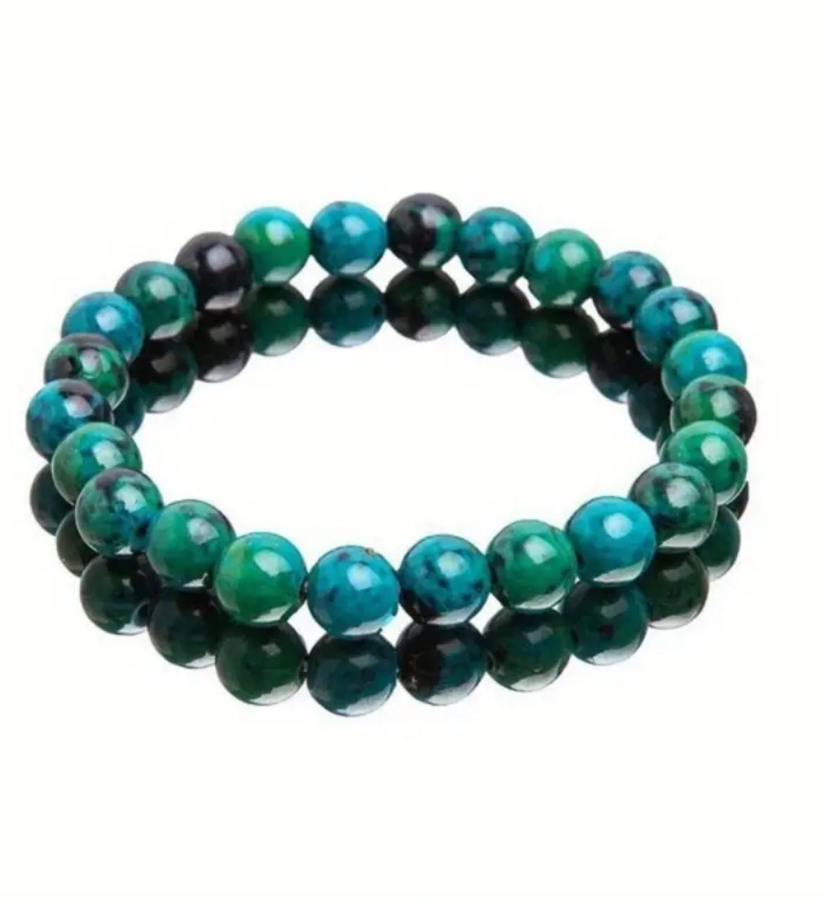 ブレスレット パワーストーン クリソコラ 天然石 パワーストーンプラス