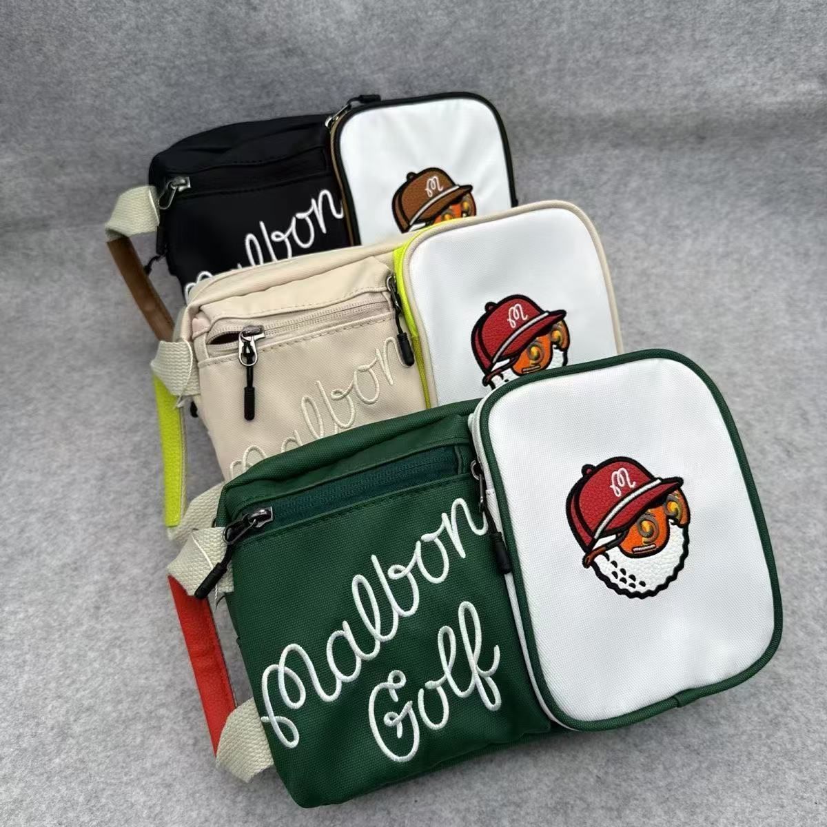 マルボンゴルフ ハンドバックゴルフバッグ ラウンドポーチ 新品 malbon golf マルボンゴルフ ボールポーチ 多機能 クラッチ