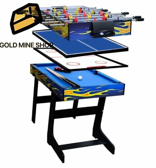 マルチゲームコンビネーションテーブルセット ホッケー|サッカー|プール|卓球テーブル 複数のスタイル 48インチ