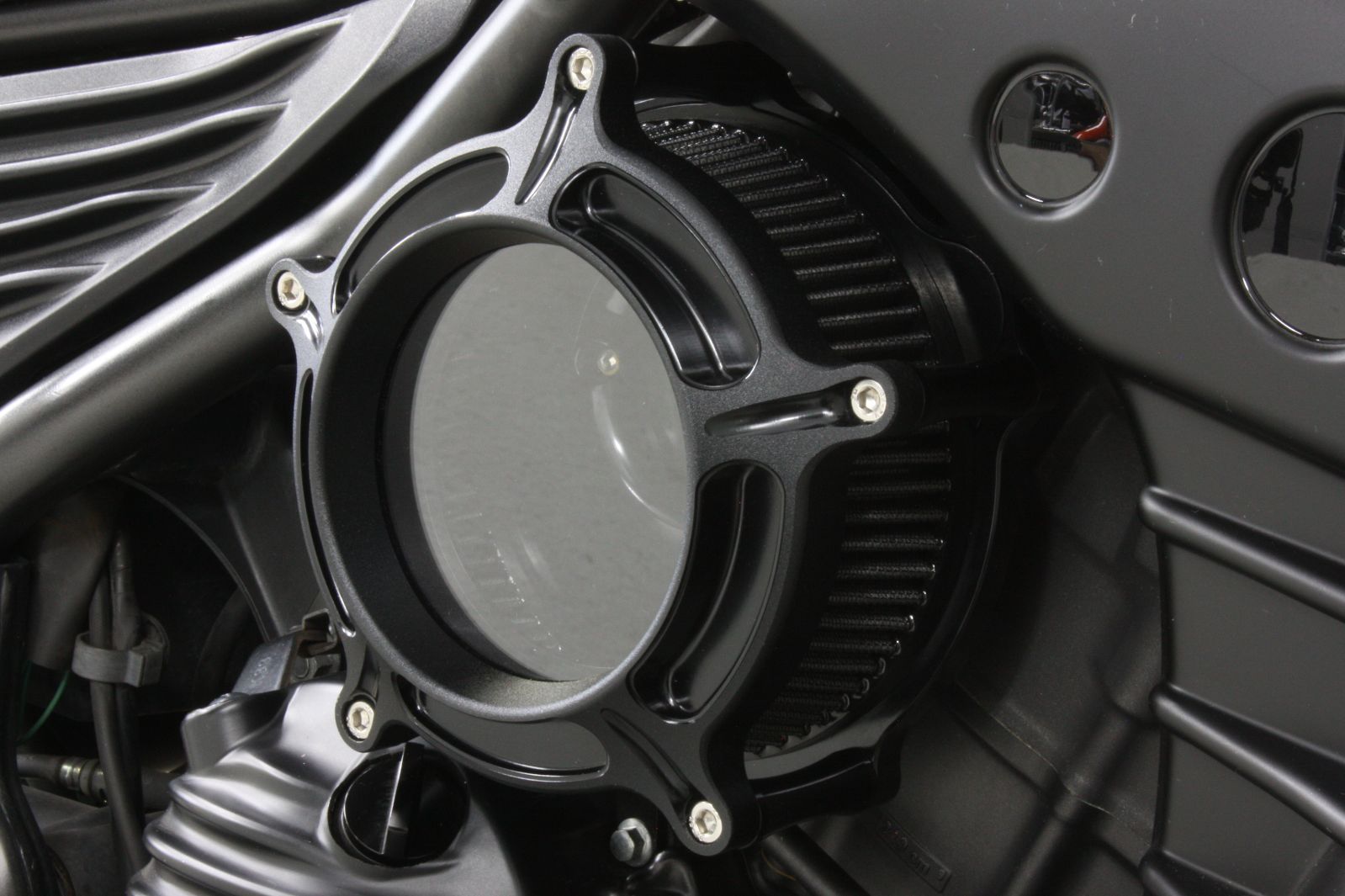 レブル250 ハイクオリティー ダミーエアクリーナー タイプF ブラック 取付説明書付