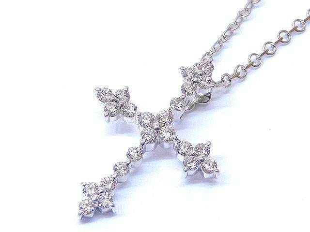 新品同様 POLA ポーラ ネックレス ☆ K18WG ホワイトゴールド ダイヤ  