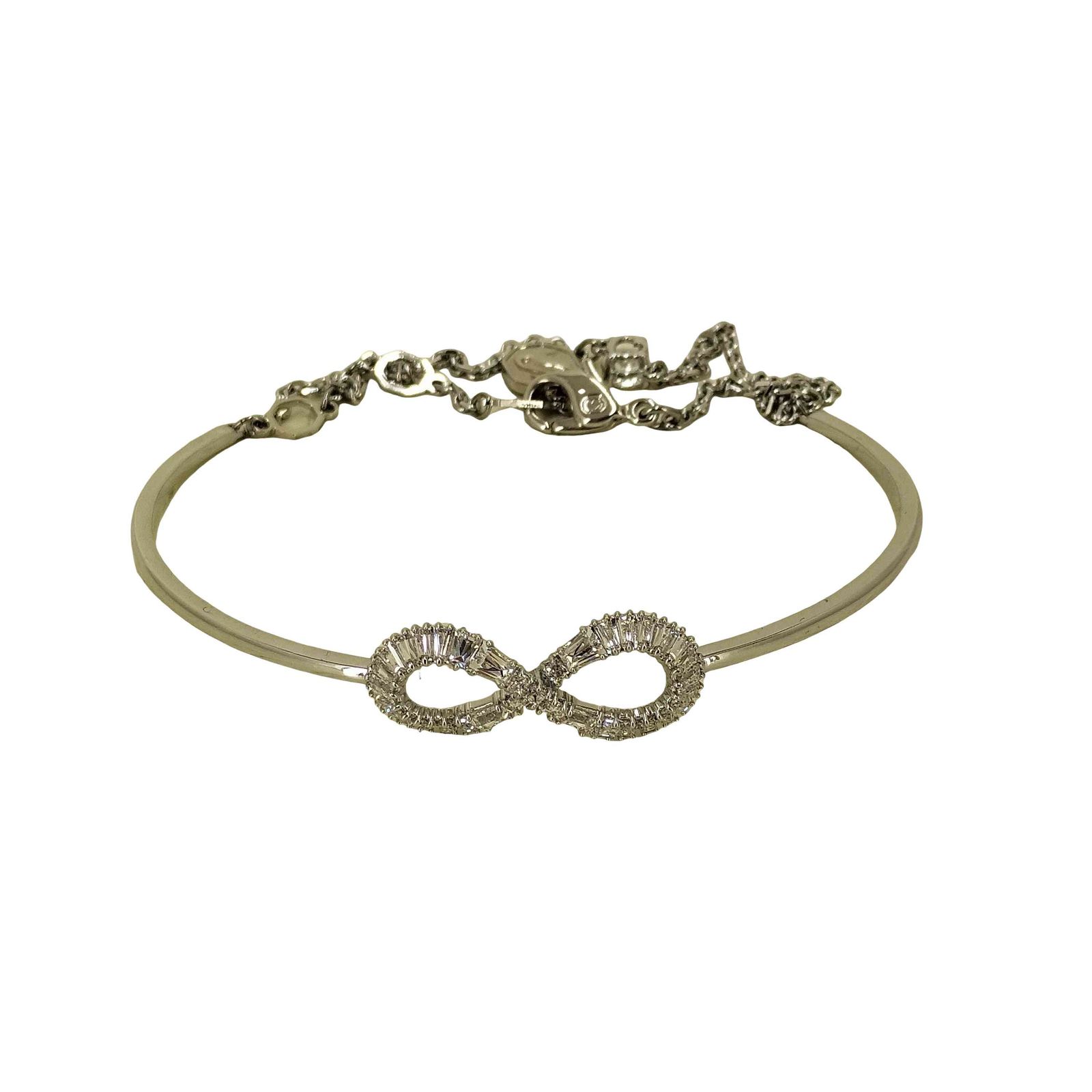 スーパーセール スワロフスキー SWAROVSKI M1D ロゴ刻印 Hyperbola Bangle アクセサリー