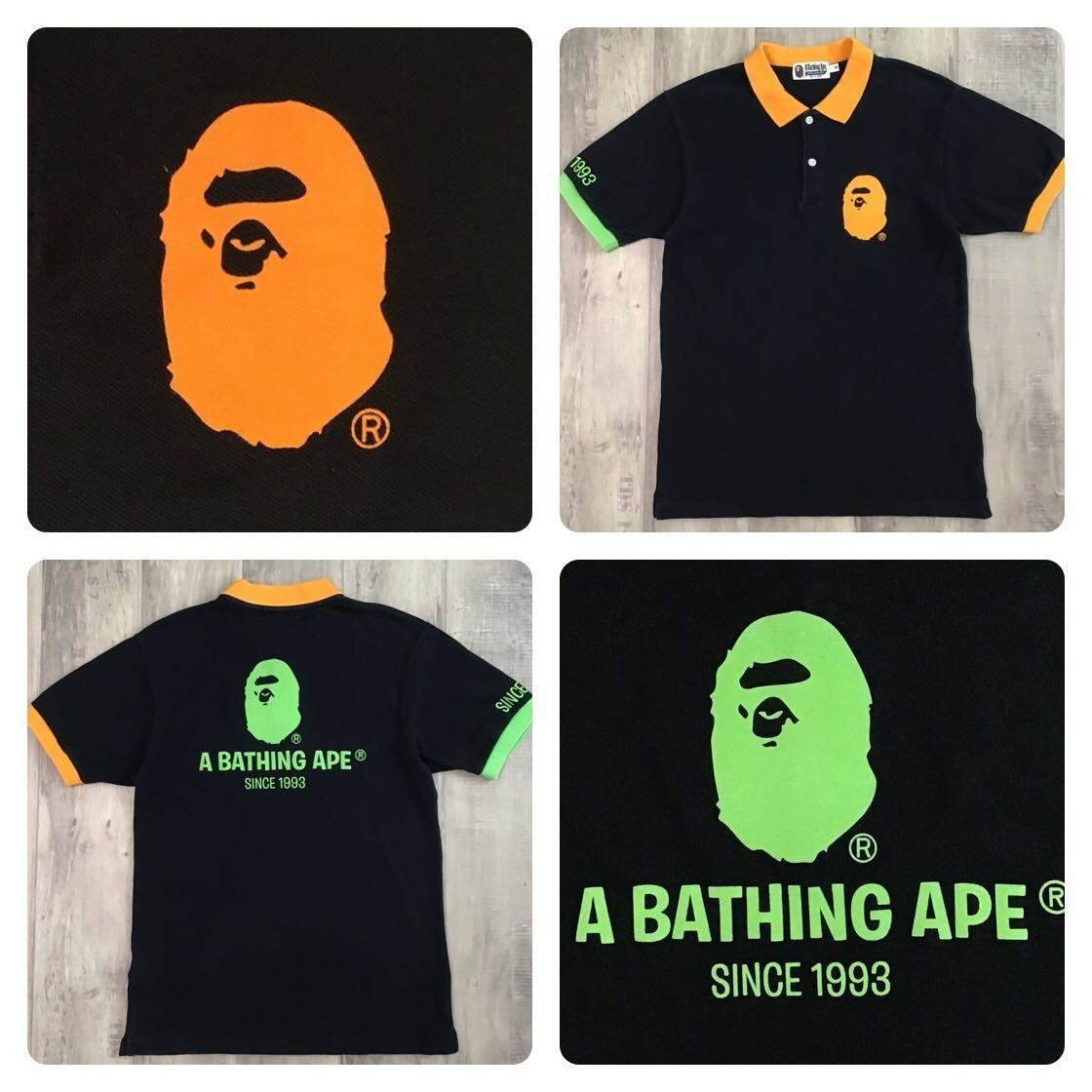 APE HEAD ポロシャツ ベイプ アベイシングエイプ エイプヘッド LARGE APE HEAD POLO BAPEC | bape.com